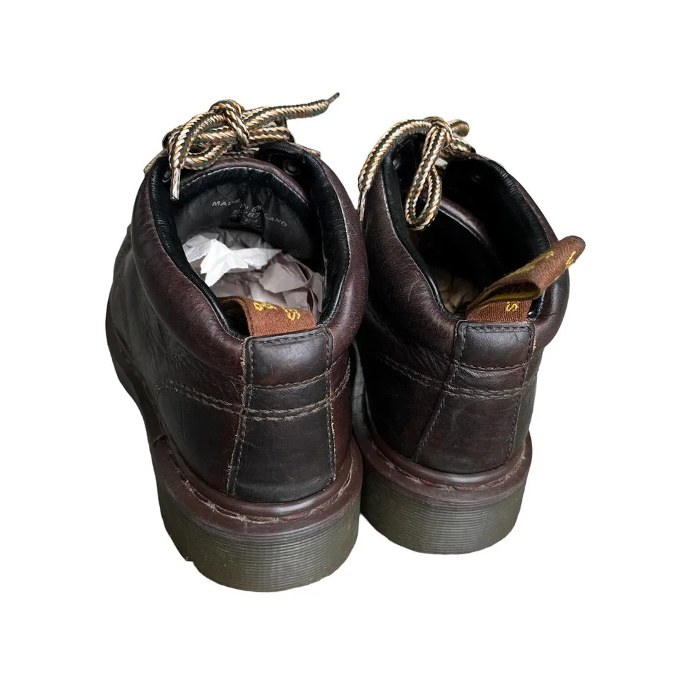 DR.MARTENS 8287 BROWN GRIZZLY CHUNKY LUG SOLE WORK BOOTS MEN SIZE7